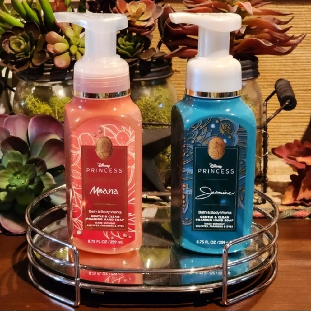 Disney Princess Moana & Jasmine Hand Soap Duo Bath & Body Works Collab